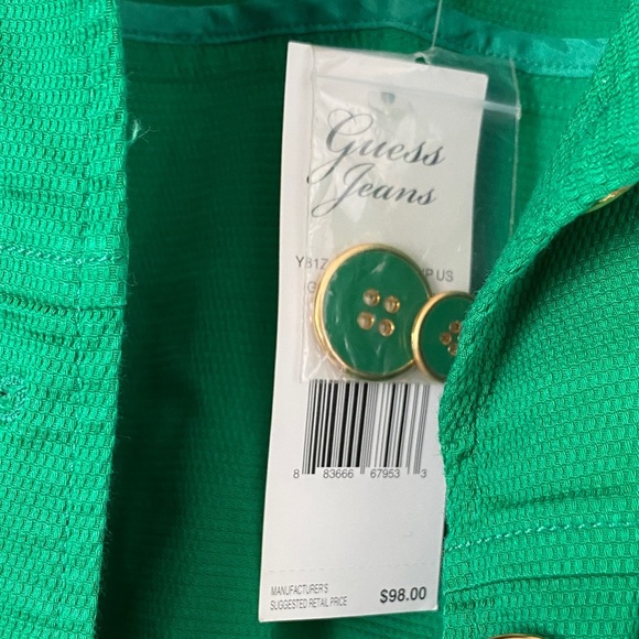 Guess Green Short Sleeve Blazer - Picture 3 of 8